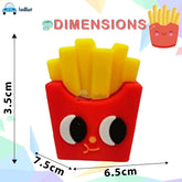 Sharpener for Kids - Sharpener for Pencil Sharpener for Kids Stylish, Stationary Set for Kids, Pencil Sharpener Machine for Kids Stationary Items - Best Return Gifts (Burger+Fries Sharpener)